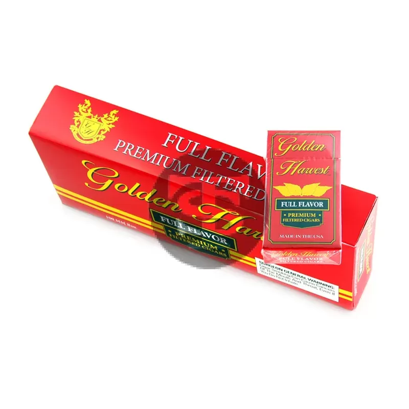 Golden Harvest Filtered Cigars Full Flavor 10 Packs of 20