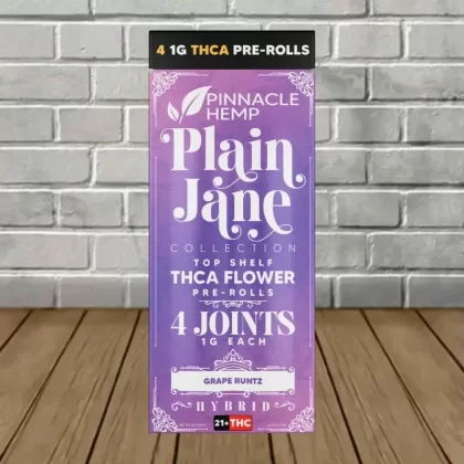 Pinnacle Hemp Plain Jane THCa Pre-Rolls 4ct
