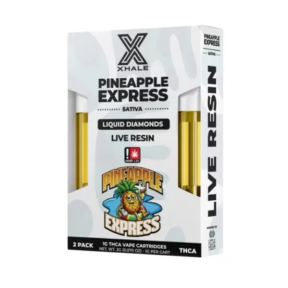 Xhale THC-A Live Resin Cartridge – 2 Pack (2000mg)