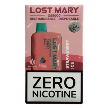 Strawberry Ice – Lost Mary OS5000 – Zero nicotine