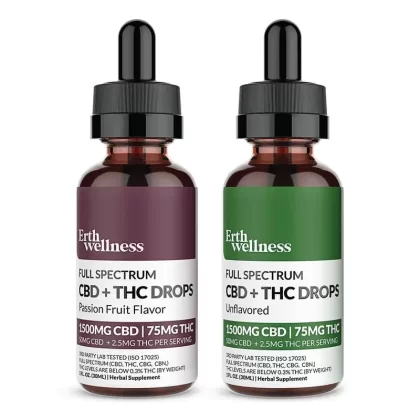 Erth Wellness | CBD + THC Drops 1500mg – 6000mg