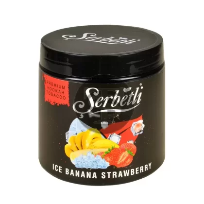 Serbetli Premium Hookah Tobacco 250g Ice Banana Strawberry