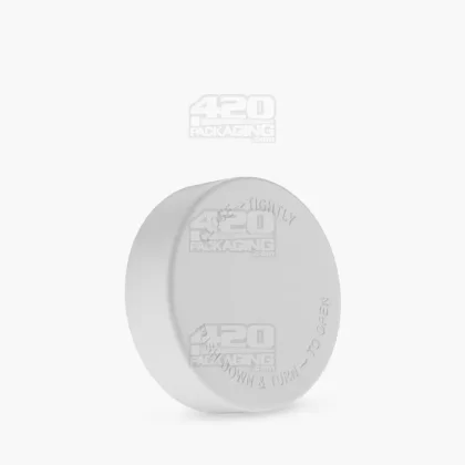 Child Resistant | Smooth Push Down & Turn Plastic PCR Caps w/ Text &