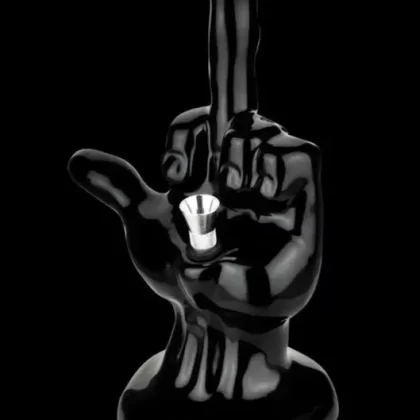 “One-Fingered Salute” Ceramic Water Pipe