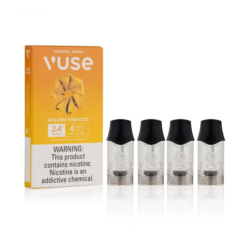 Golden Tobacco – Vuse Alto Pods 5 PC – 5% Nic