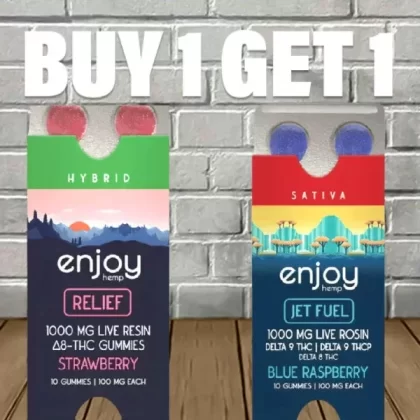B1G1 Enjoy Hemp Live Resin 1000mg Gummy Blister Bundle