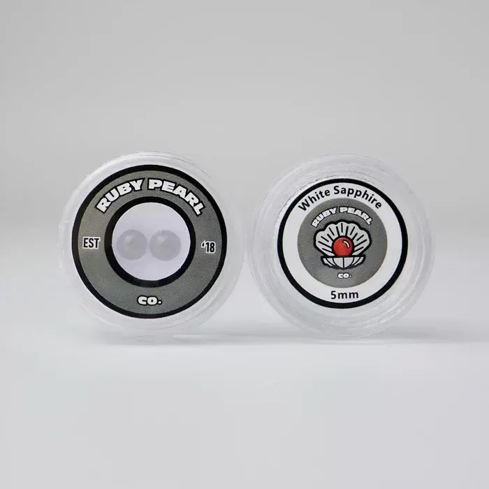 Ruby Pearl Co – Clear Sapphire Pearls 2pk : 5mm
