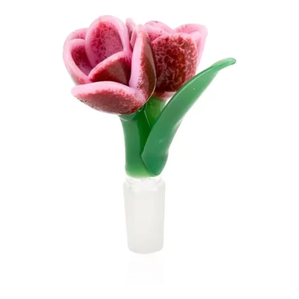 Empire Glassworks Pink Tulip Bowl – 14mm Male