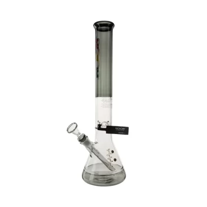 RooR® | Colored Beaker w/ Gridded Downstem | 18″ – 14mm – Black