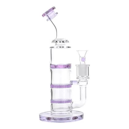 Triple Disc Jockey Bong – 8in