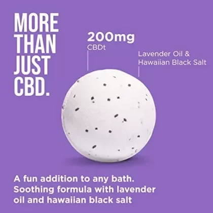 CBDfx 200mg CBD High Strength Soothing Bath Bomb Lavender Single