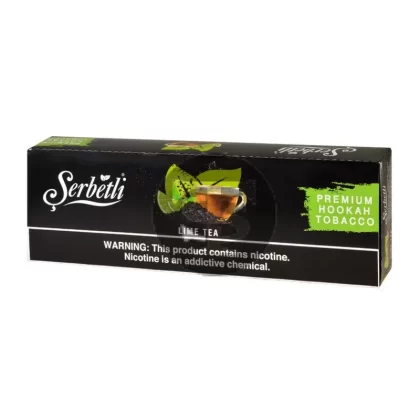 Serbetli Premium Hookah Tobacco 10 packs of 50g Lime Tea