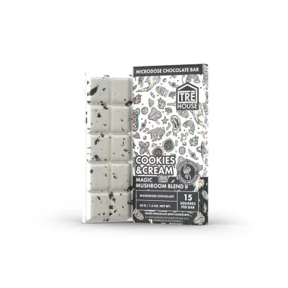 TreHouse Magic Mushroom Chocolate Bar – Cookies And Cream