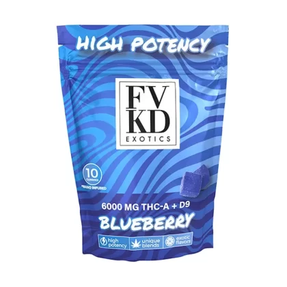 FVKD Exotics THCA + D9 Gummies – 6000mg (10ct)