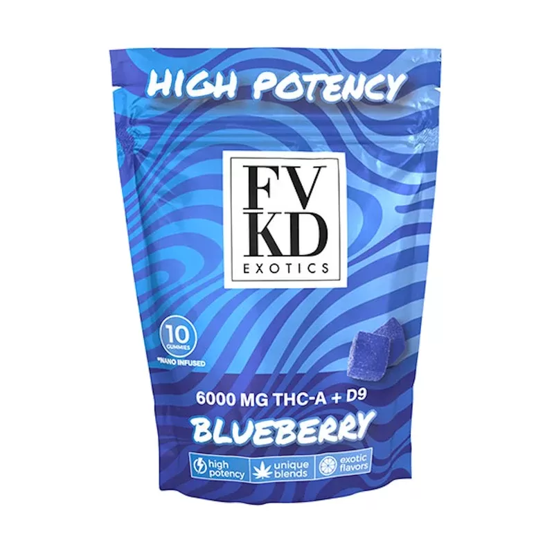 FVKD Exotics THCA + D9 Gummies – 6000mg (10ct)