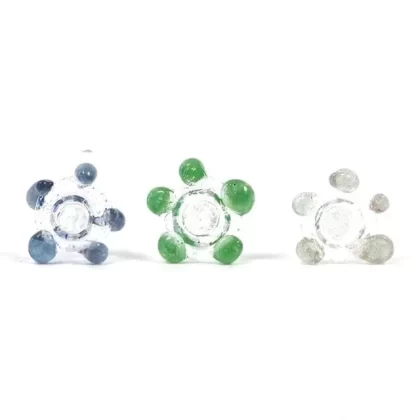 White Rhino Glass Flower Screen
