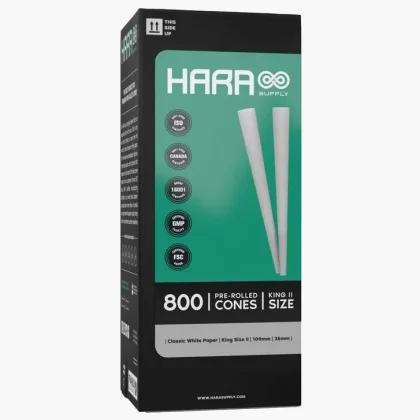Hara Supply | King Size Pre-Rolled Cones w/ Filter Tip