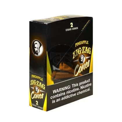 Zig Zag Cigar Cones Pineapple, 15x2pk