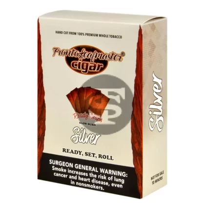 Fronto Leaf Masters Silver Whole Leaf Tobacco Wraps, 8 packs of 5
