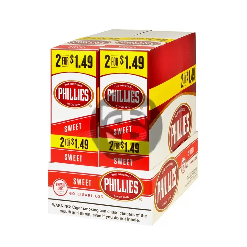 Phillies Cigarillos 2x$1.49 30 Pouches of 2 Sweet