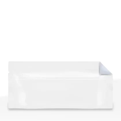 Tamper Evident | Glossy White Vista Mylar Bags for Pre-Roll/Syringe