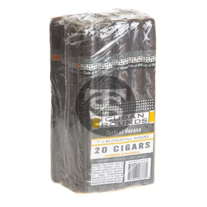 Cuban Rounds Churchill Maduro Cigars Pack of 20