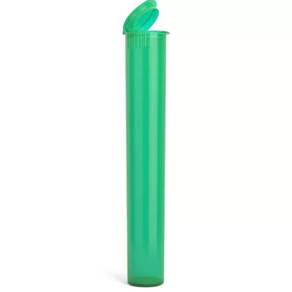 Child Resistant | King Size Pop Translucent Plastic Pre-Roll Tubes