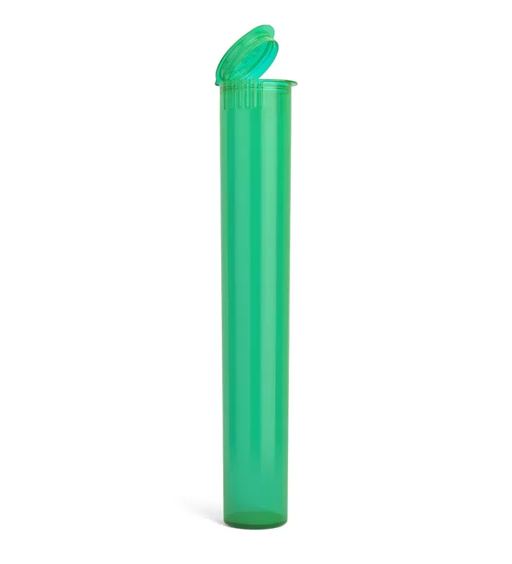 Child Resistant | King Size Pop Translucent Plastic Pre-Roll Tubes