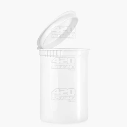 Child Resistant | Opaque White Pop Bottles | 30dr – 7g – 150 Count