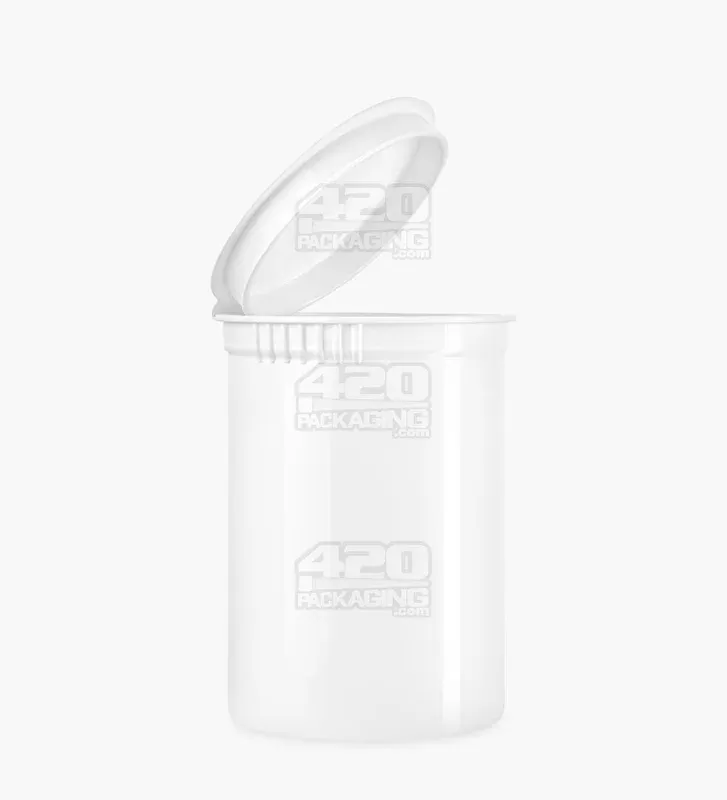 Child Resistant | Opaque White Pop Bottles | 30dr – 7g – 150 Count