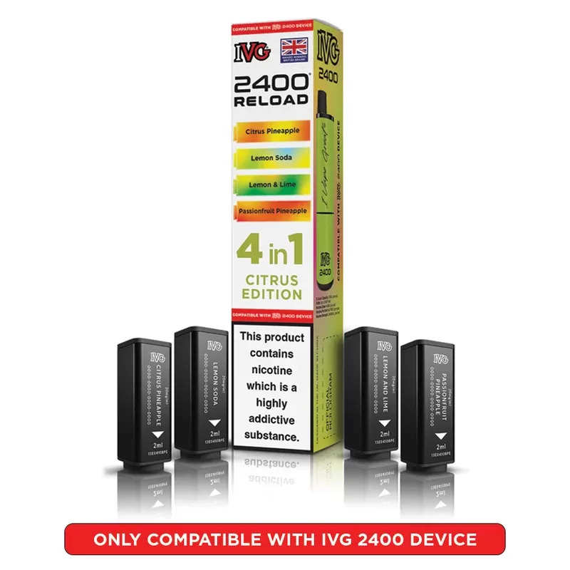 IVG 2400 Reload 4 in 1 Prefilled Pods Citrus Edition