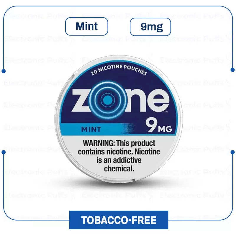 Buy zone Mint 9mg Nicotine Pouch Online | Electronipuff