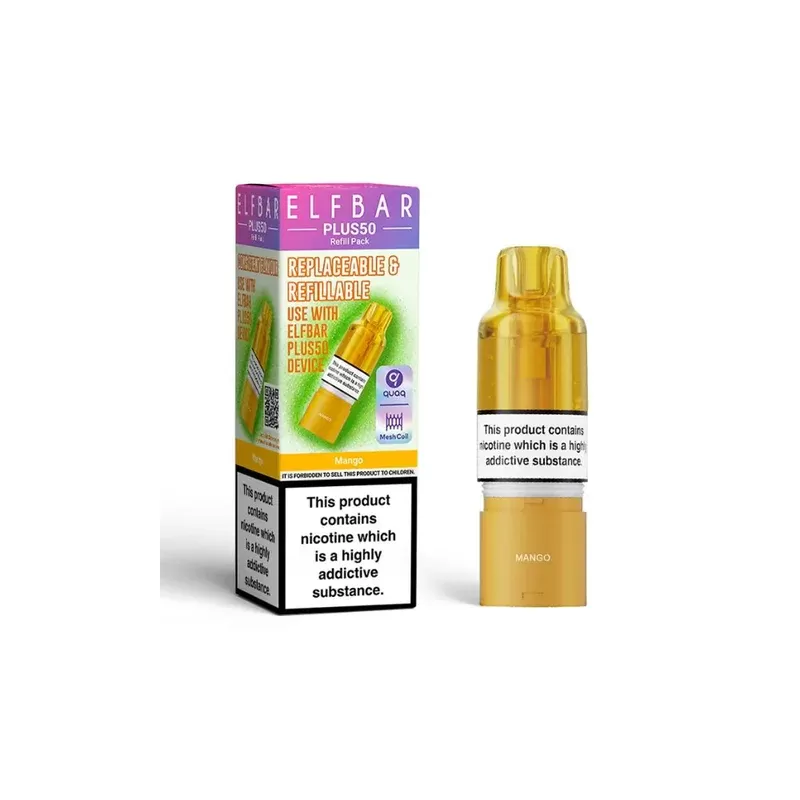 ELF BAR Plus 50 Refill Pack Mango