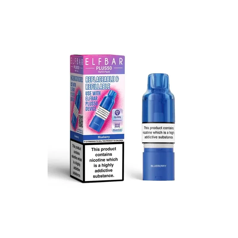 ELF BAR Plus 50 Refill Pack Blueberry