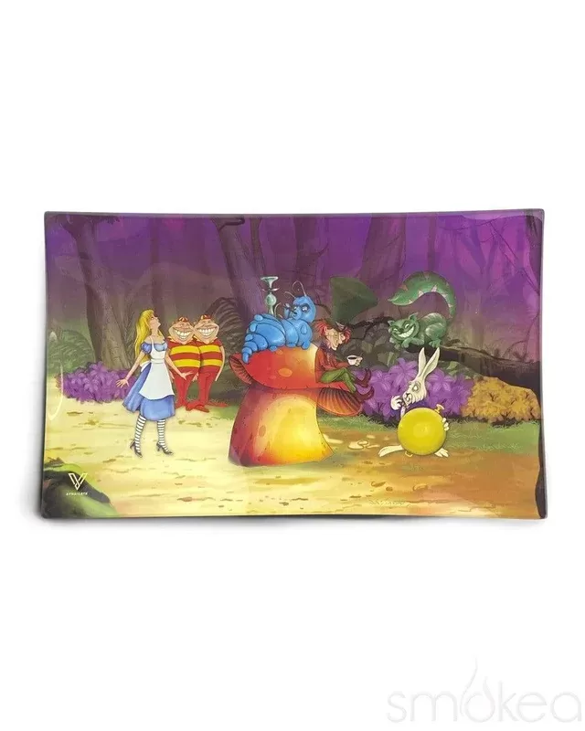 V Syndicate “Alice Mushroom” Glass Rolling Tray
