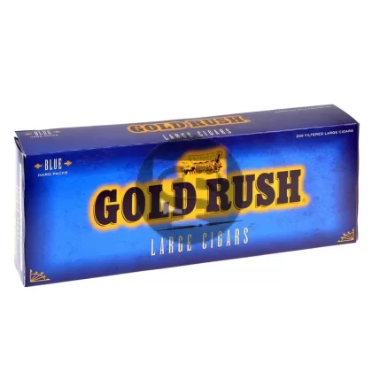 Gold Rush Blue (Light) Filtered Cigars 10 Hard Packs of 20