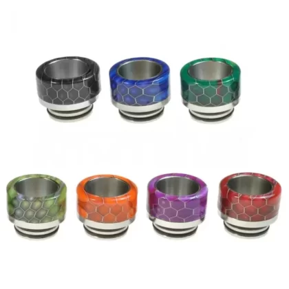 Resin and SS 810 Wide-bore Snakeskin Drip Tip