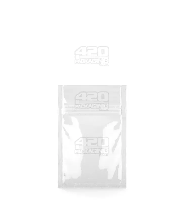 Tamper Evident | Matte White PCR Mylar Bag (Tear Notch)