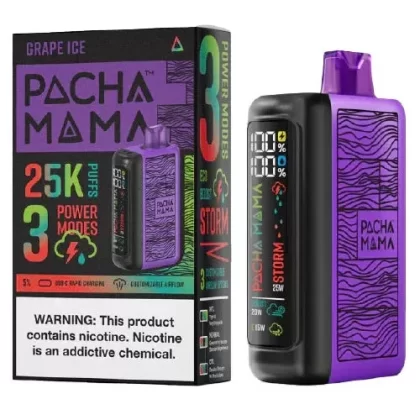 Pachamama 25000 Puffs Disposable Vape 25K – Grape Ice