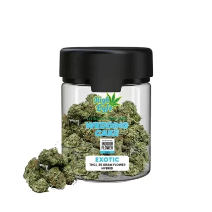 High Lyfe THC-A Wedding Cake Exotic Flower – 35g