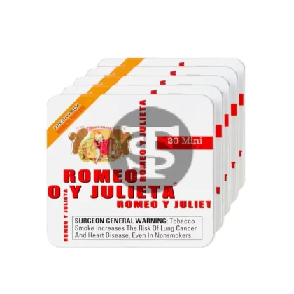 Romeo Y Julieta Mini Original Cigars 5 Tins of 20