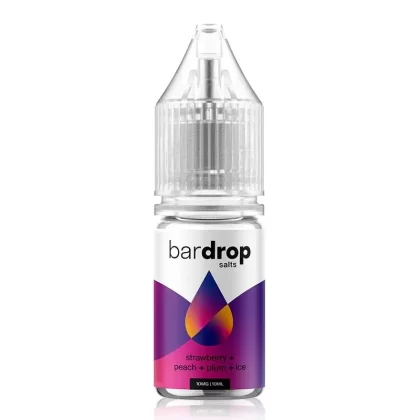 Strawberry Peach Plum Ice By Bar Drop Salts 10ml
