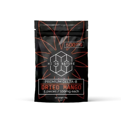 Hi On Nature 500mg DELTA 8 DRIED FRUIT- DRIED MANGO