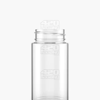 Wide Mouth Straight Sided Clear Plastic PCR Jars for Pre-Rolls