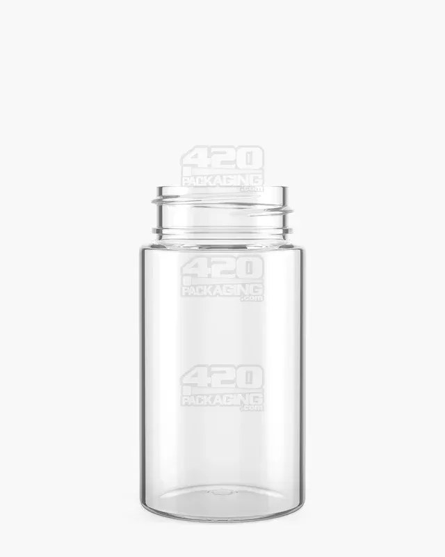 Wide Mouth Straight Sided Clear Plastic PCR Jars for Pre-Rolls