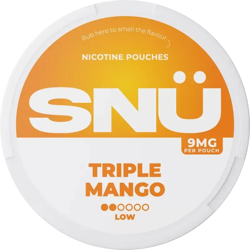 SNÜ Triple Mango Nicotine Pouches By Bar Juice