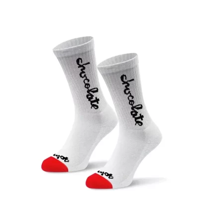 Chocolate X RYOT Stash Socks White (with interior pocket)