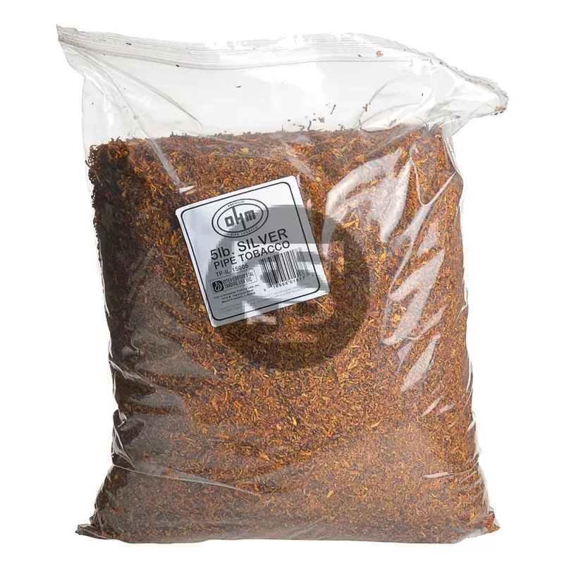 OHM Silver Pipe Tobacco 5 Lb. Bag