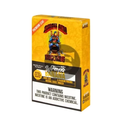 Death Row Records Wraps, 8 packs of 6, Banana