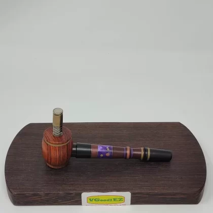 8mm OD Custom Dynavap Stem/Pipe in Cocobolo w/ Blackwood Mouthpiece/